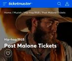 2x kaarten Post Malone di 09/09, Tickets en Kaartjes, Twee personen, September