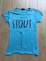 Shirtje Stout maat S, Blauw, Ophalen of Verzenden, Zo goed als nieuw, Maat 36 (S)