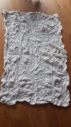 Gebreide deken wiegedeken deken gebreid wit/crème 80x60cm, Gebruikt, Jongetje of Meisje, Wit, Ophalen of Verzenden