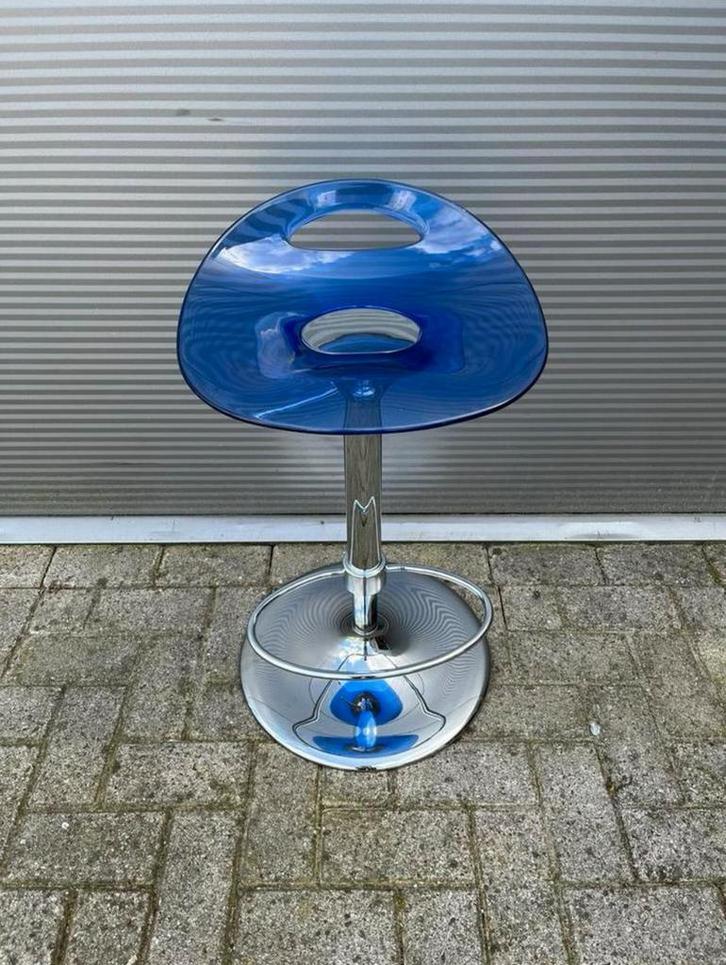 Samba softline barkrukken / Barkruk blauw, Huis en Inrichting, Barkrukken, 60 tot 90 cm, Kunststof, 5 krukken of meer, Ophalen of Verzenden