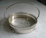 Glazen schaal met verzilverde rand, Antiek en Kunst, Ophalen of Verzenden