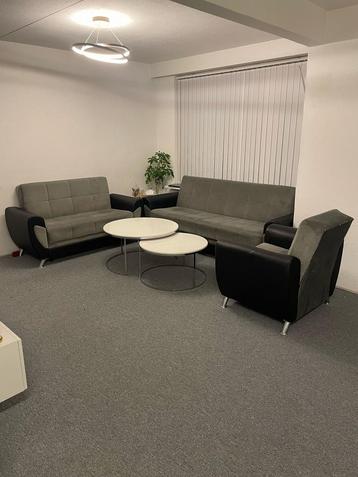 Bankstel 3 in 1, Eettafel en 6 Eetstoelen beschikbaar voor biedingen