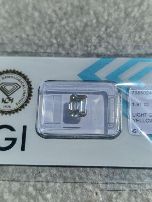 Grote diamant smaragd geslepen, Sieraden, Tassen en Uiterlijk, Edelstenen, Nieuw, Ophalen of Verzenden