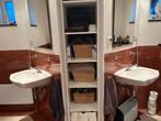 2 Sphinx wastafels kleur pergamon kompleet, Ophalen, 50 tot 100 cm, Zo goed als nieuw, Minder dan 100 cm