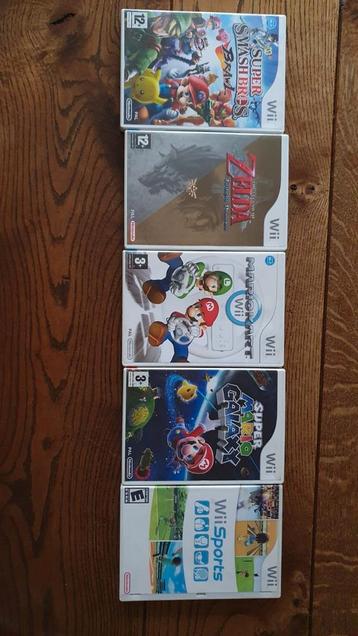 5 top games te koop voor de Wii beschikbaar voor biedingen