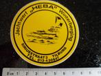 sticker jachtwerf heba winterberging tilburg logo, Verzenden, Zo goed als nieuw, Bedrijf of Vereniging