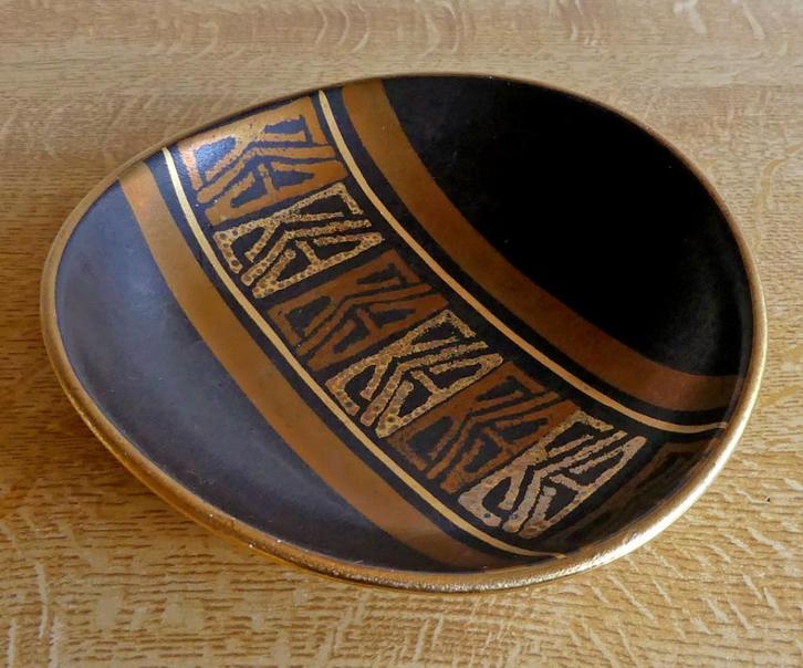 Dümler & Breiden vintage schaal West-Germany zwart brons, Huis en Inrichting, Woonaccessoires | Schalen en Manden, Gebruikt, Schaal