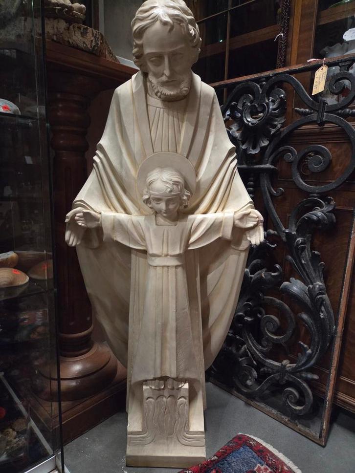 Art deco religieus beeld , groot!, Antiek en Kunst, Antiek | Religie, Ophalen