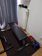 Te koop PowerMark 302 Flat Bench, Sport en Fitness, Ophalen, Zo goed als nieuw, Benen, Fitnessbank
