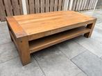 Goossens Eiken Salontafel 140x70x40cm, Huis en Inrichting, Tafels | Salontafels, 100 tot 150 cm, Eikenhout, Zo goed als nieuw