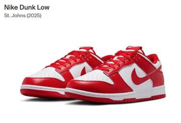 Nike Dunk Low SP 'St. John's' 2025 sneakers NIEUW beschikbaar voor biedingen