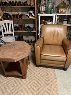 Leeshoek Set: Fauteuil & Bijzettafel, Gebruikt, Minder dan 75 cm, Ophalen of Verzenden, 50 tot 75 cm