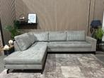 “GRATIS LEVERING” Gave kunstlederen hoekbank! 275x210, 125 tot 150 cm, Kunstleder, creme, grijs, zgan, zwarte pootjes, Hoekbank
