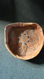 Poef marokkaans leer nieuw! Diam55 cm hoog12cm., Ophalen, Zo goed als nieuw, Rond