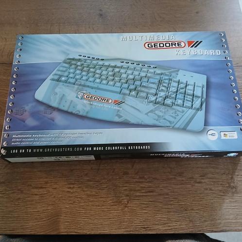 Gedore Multimedia Keyboard toetsenbord pc laptop bord nieuw, Computers en Software, Toetsenborden, Nieuw, Bedraad, Ergonomisch