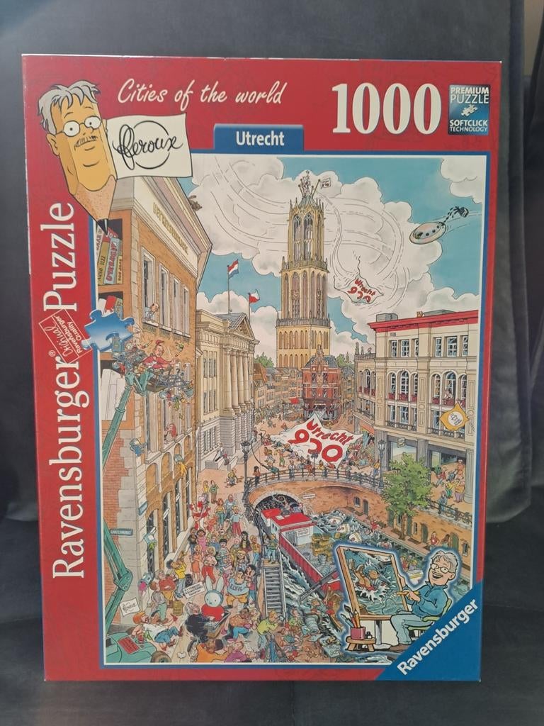 Cities of the world: Utrecht Domtoren 1000 st., Hobby en Vrije tijd, Ophalen of Verzenden, 500 t/m 1500 stukjes, Zo goed als nieuw