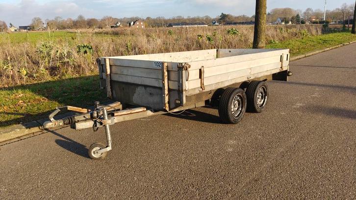 Barents BL2500 V Tandemasser 2500Kg aanhanger plateauwagen, Auto diversen, Aanhangers en Bagagewagens, Gebruikt, Ophalen