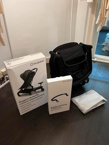 Bugaboo butterfly travelbuggy incl bar, regenhoes, plankje beschikbaar voor biedingen