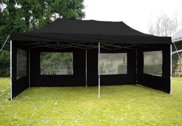 Professionele Waterdichte Pop-Up-Tent Vouwtent 3x6m Zwart beschikbaar voor biedingen