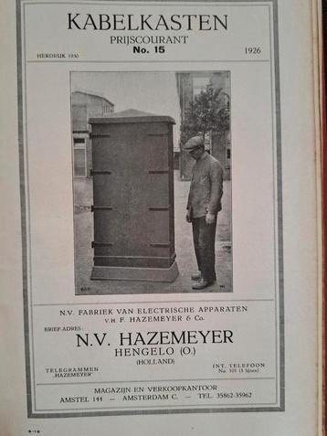 Prijscourant Hazemeyer (1926-1930) beschikbaar voor biedingen