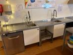RVS Kinderrestaurant Keuken - Werkbanken & Spoelunits, Ophalen, Gebruikt, RVS Meubilair