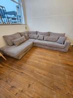 Hoekbank - Ribstof, Huis en Inrichting, 125 cm of meer, 125 cm of meer, Zo goed als nieuw, Info@homefriesland.nl