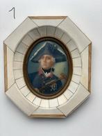 Miniatuur Portret Frederik de Grote op Ivoor, Ophalen of Verzenden