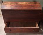 Antieke dekenkist / reiskist met lade, Antiek en Kunst, Ophalen