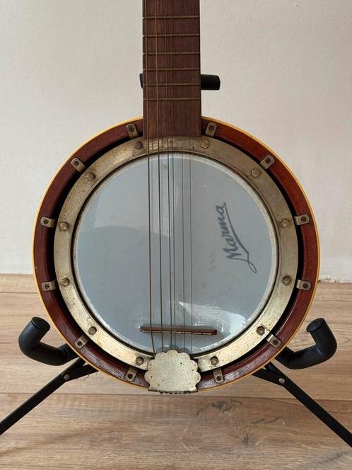 Vintage Marma Tenor Banjo, Muziek en Instrumenten, Snaarinstrumenten | Banjo's, Gebruikt, Tenorbanjo, Ophalen