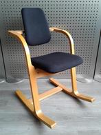 1x Stokke (Variér) Actulum (Zwart), Zeer Goed!, Huis en Inrichting, Stoelen, Gebruikt, Zwart, Metaal, Ophalen of Verzenden