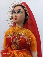 Sierpop - Indiase Kuchipudi danseres pop op voetstuk, 27 cm, Ophalen of Verzenden, Gebruikt, Pop