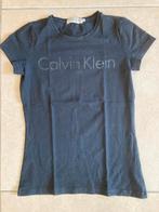 Zwart shirt Calvin Klein S, Zwart, Ophalen of Verzenden, Korte mouw, Maat 36 (S)