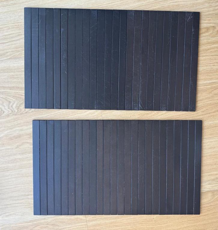 2 IKEA Rödeby zwarte bladen voor armleuning bank, Huis en Inrichting, Woonaccessoires | Overige, Gebruikt, Ophalen