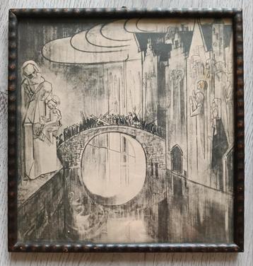 Jan Toorop - Brugge of de goddelijke liefdegang - 1914 beschikbaar voor biedingen