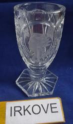 KRISTAL BOKAAL MET PORTRETTEN * TOPPER ! * Boheems *, Antiek en Kunst, Antiek | Glas en Kristal, Verzenden