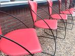 10 euro per stuk 6x design stoelen, Vijf, Zes of meer stoelen, Ophalen of Verzenden, Zo goed als nieuw, Rood