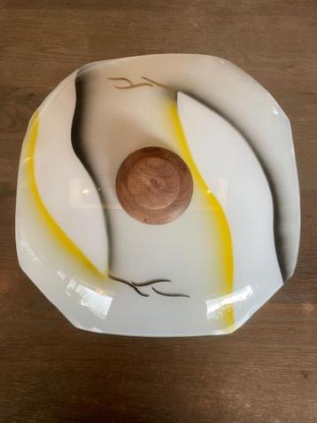 Vintage Plafonniere / schaallamp uit jaren 50 / 60 beschikbaar voor biedingen