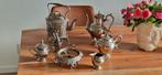 Antiek silvere theepot en olie verwarmer., Antiek en Kunst, Ophalen of Verzenden