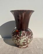 Vintage vaas Jasba geglazuurd bruin tint gemerkt, Antiek en Kunst, Ophalen of Verzenden
