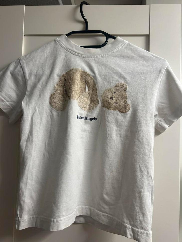 Palm Angels T-shirt - Bear Motief maat 7, Kleding | Dames, T-shirts, Gedragen, Maat 38/40 (M), Wit, Korte mouw, Ophalen of Verzenden