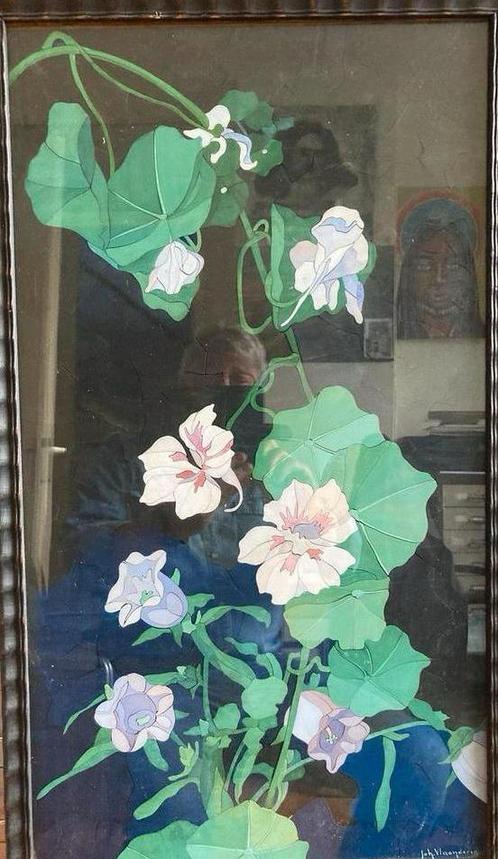 Unieke Puzzel ingelijst  door Joh Vlaanderen 1867-1936, Antiek en Kunst, Kunst | Overige Kunst, Ophalen