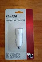 Nieuw, auto oplader net 2 poorten, Ophalen of Verzenden, Nieuw