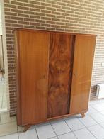 Vintage kledingkast jaren ’50 kersenfineer, Ophalen, Gebruikt, 150 tot 200 cm, Kersenhout