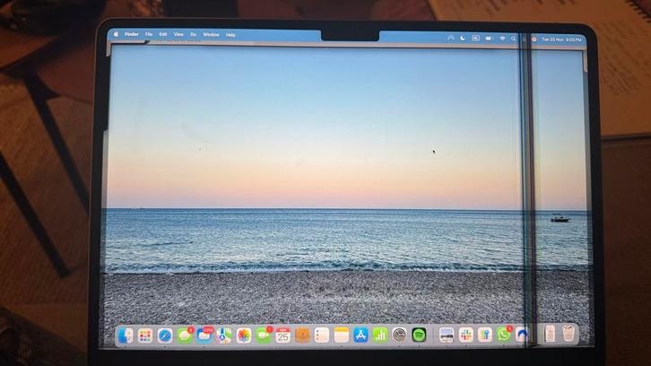 MacBook Air 13-inch M3 (2024) - Defect Scherm, Computers en Software, Apple Macbooks, Gebruikt, MacBook Air, 13 inch, Onbekend