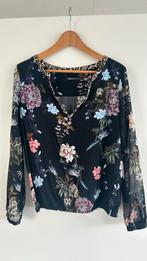 Expresso top zwart met bloemenprint maat 38, Kleding | Dames, Tops, Gedragen, Expresso, Maat 38/40 (M), Ophalen of Verzenden