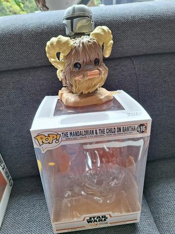 Funko Pop 416 The Mandalorian & The Child on Bantha beschikbaar voor biedingen