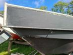 Polyester punter 4,5 meter, opknapper, met boottrailer, Watersport en Boten, Sloepen, Geen motor, Gebruikt, Tot 10 pk, Ophalen of Verzenden