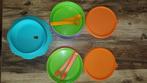 Tupperware babybord met bestek, Kinderen en Baby's, Babyvoeding en Toebehoren, Ophalen of Verzenden, Zo goed als nieuw, Overige typen