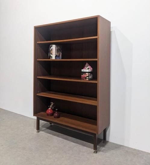 Combineurop vintage boekenkast., Huis en Inrichting, Kasten | Boekenkasten, 150 tot 200 cm, 25 tot 50 cm, Teakhout, Ophalen