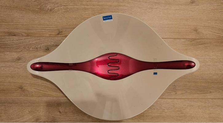 Koziol Saladeschaal Leaf, Huis en Inrichting, Keuken | Keukenbenodigdheden, Zo goed als nieuw, Ophalen of Verzenden
